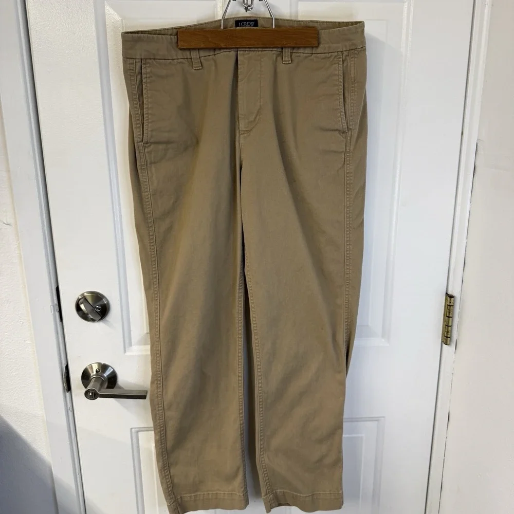 J. Crew High Rise Girlfriend Chino Khaki Pants Cotton Pants Women's Size 8